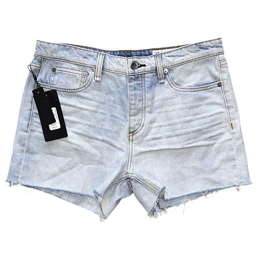 NWT rag & bone Dre Low-Rise Frayed Hem Boyfriend Jean Shorts 28X3.5